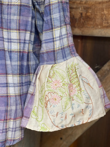 Flared Sleeve Flannel- VERANDA Size Medium